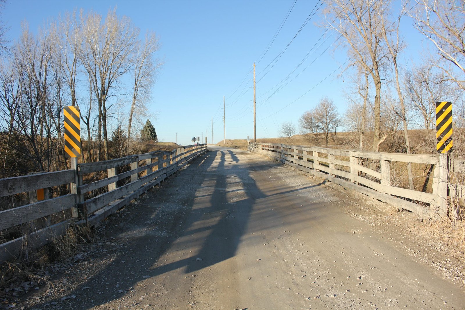 Looking north